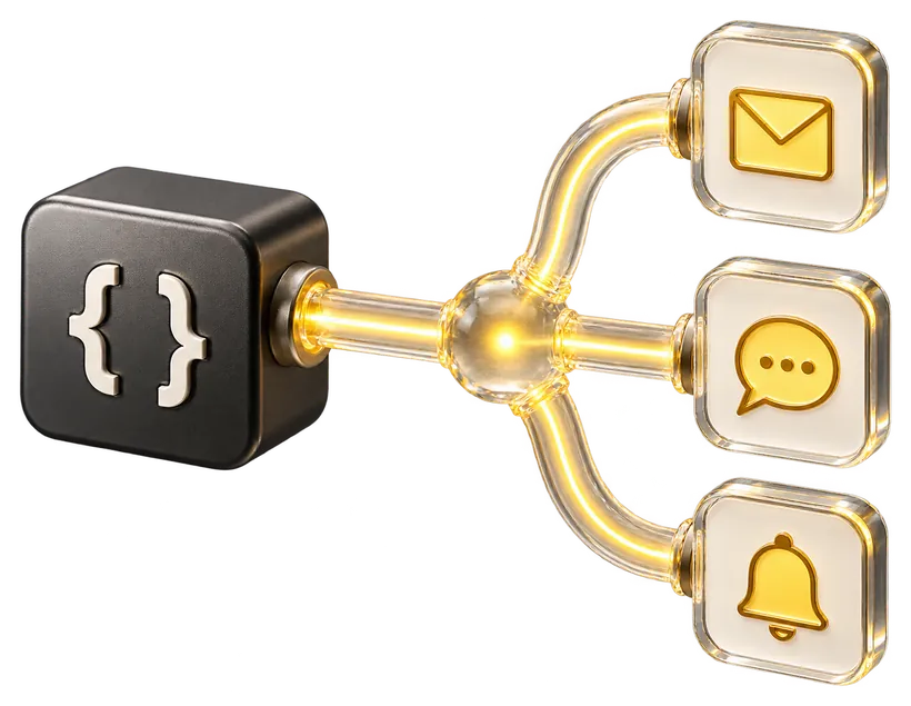 API block sending to email, chat and notification channels